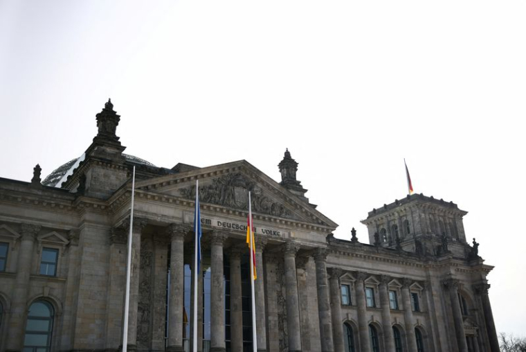 Vue du bâtiment du Reichstag, siège du parlement allemand, le Bundestag à Berlin