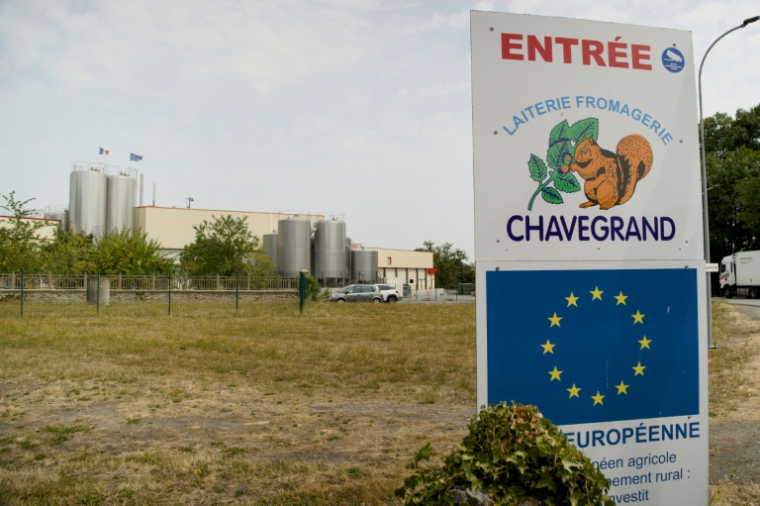 L'entrée du site de Chavegrand, le 13 août 2025, à Maison-Feyne, dans la Creuse ( AFP / GUILLAUME SOUVANT )