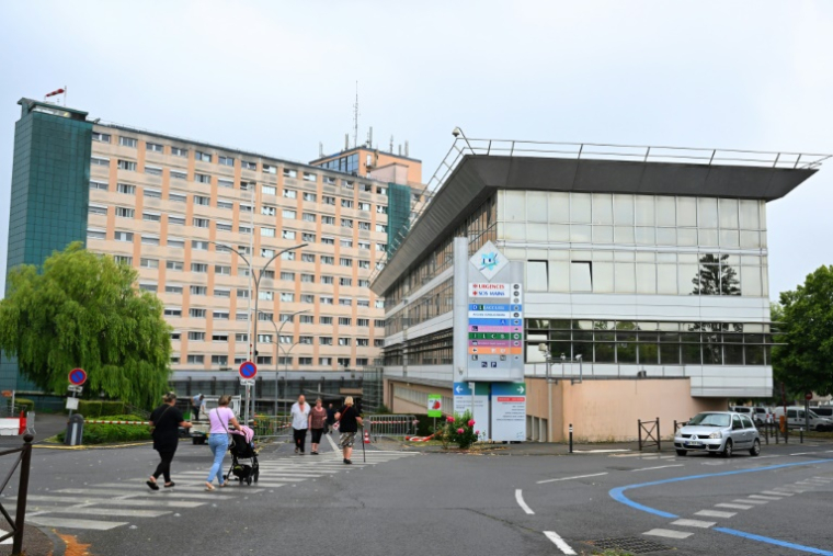 L'hôpital de Saint-Quentin, dans l'Aisne, le 23 juin 2025. ( AFP / FRANCOIS NASCIMBENI )