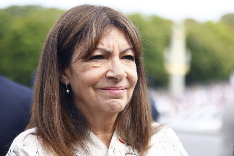 Anne Hidalgo à Paris, le 14 juillet 2025. ( POOL / MOHAMMED BADRA )