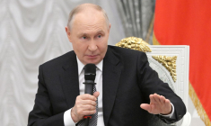 Vladimir Poutine à Moscou, en Russie, le 22 mai 2026. ( POOL / ALEXEY NIKOLSKY )
