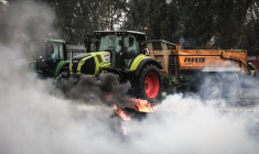 Une manifestation contre le projet d'accord UE/Mercosur, près de Bordeaux, le 21 novembre 2024 (illustration) ( AFP / THIBAUD MORITZ )