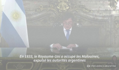 Malouines: Milei durcit le ton, Londres réaffirme sa souveraineté