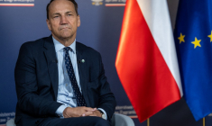 Radoslaw Sikorski à Varsovie, en Pologne, le 26 juin 2025. ( AFP / WOJTEK RADWANSKI )