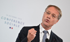 François Asselin à Paris, le 16 octobre 2023. ( POOL / MIGUEL MEDINA )