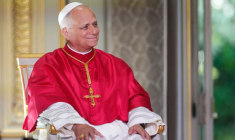 Le pape Léon XIV, le 25 septembre 2025 au palais de l'Elysée, à Paris ( POOL / Teresa SUAREZ )