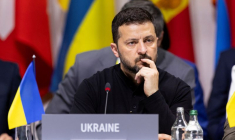 Volodymyr Zelensky lors du Sommet sur la paix en Ukraine, à Stansstad, en Suisse