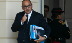 Le ministre de l'Intérieur Laurent Nuñez quitte l'Elysée après le conseil des ministres, le 22 juillet 2026 à Paris ( AFP / Dimitar DILKOFF )