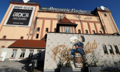 Les bâtiments de l'ancienne brasserie Fischer à Schiltigheim, en banlieue de Strasbourg, le 16 janvier 2026 ( AFP / FREDERICK FLORIN )