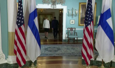 Le secrétaire d’État américain Marco Rubio reçoit son homologue finlandaise