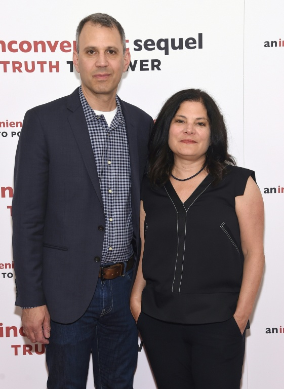 Jon Shenk et Bonni Cohen lors d'une projection à New York le 17 juillet 2017 ( GETTY IMAGES NORTH AMERICA / Jamie McCarthy )