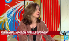 La réélection d'Emmanuel Macron saluée dans le monde
