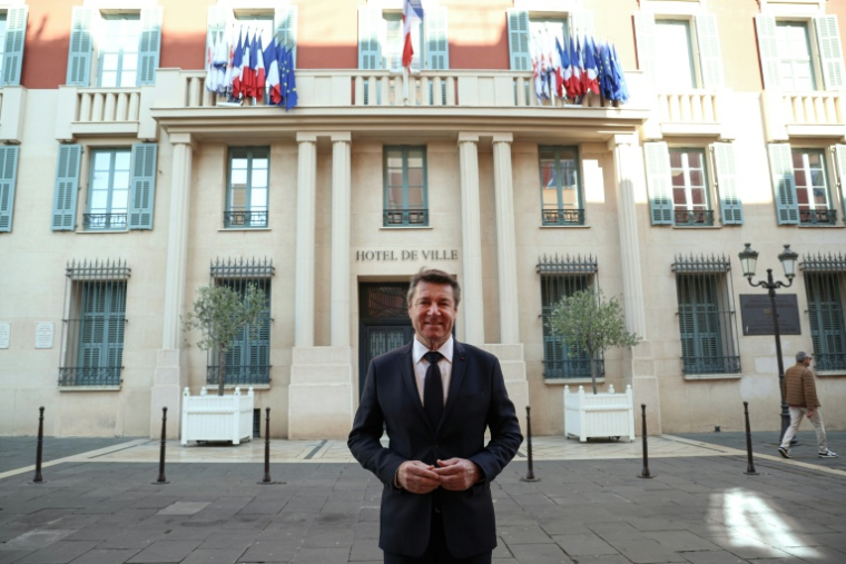 Christian Estrosi, maire de Nice (Horizon), le 26 février 2026 ( AFP / Valery HACHE )