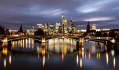 Le quartier des affaires de Francfort, en Allemagne