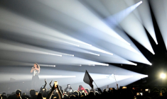 The production team behind this year's Eurovision Song Contest tried to draw on the grandeur and theatricality of Vienna's opera traditions ( AFP / Tobias SCHWARZ )