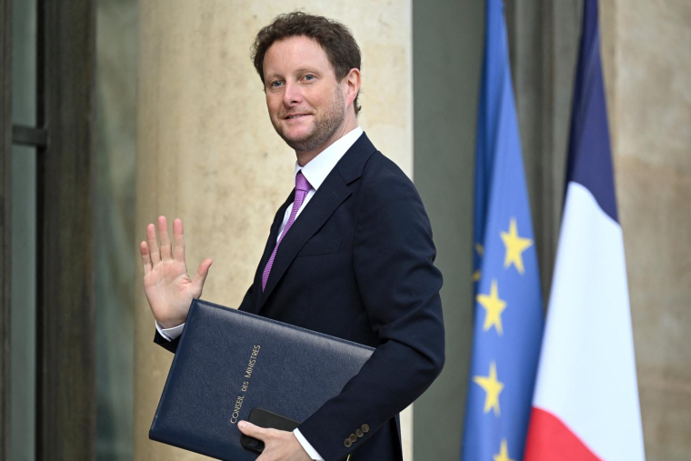 Clément Beaune à Paris le 21 juillet 2023. ( AFP / BERTRAND GUAY )