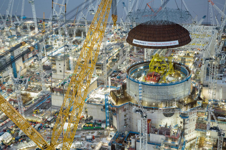 Le chantier de l'EPR d'Hinkley Point, au Royaume-Uni, le 15 décembre 2023. (illustration) ( EDF ENGERY / Handout )