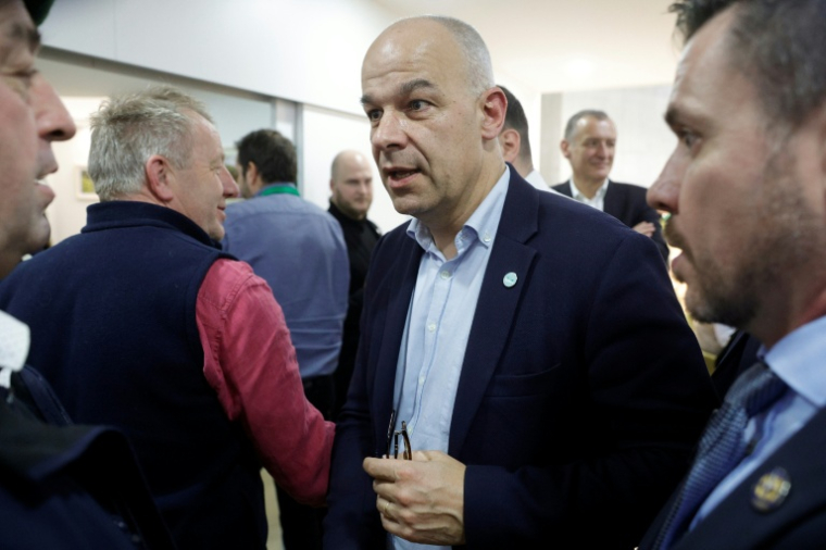 Le président de la FNSEA Arnaud Rousseau au Salon de l'agriculture à Paris le 26 février 2026 ( AFP / GEOFFROY VAN DER HASSELT )
