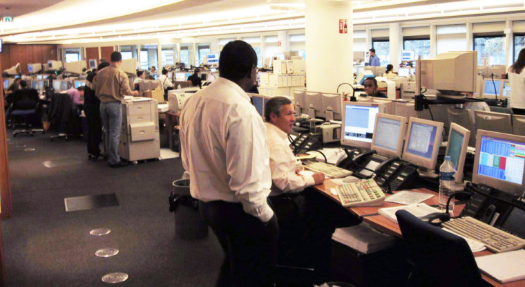 Une salle de marché. (© Euronext)