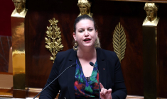 Mathilde Panot à Paris, le 30 janvier 2024. ( AFP / EMMANUEL DUNAND )
