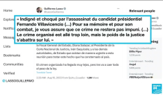 Equateur: un candidat à la présidentielle tué par balle