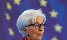La présidente de la BCE, Christine Lagarde, participe à une conférence de presse à l'issue de la réunion de politique monétaire de la BCE à Francfort