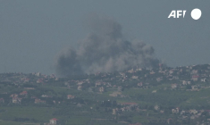 Des panaches de fumée s'élèvent du sud du Liban, vus depuis la frontière israélienne