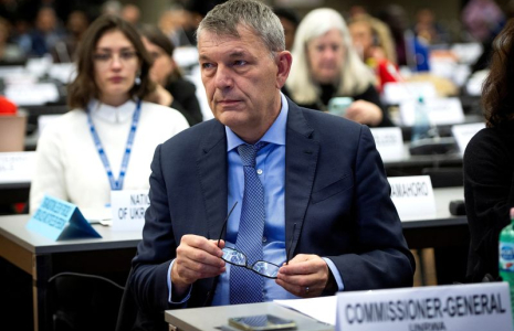 Le commissaire général de l'UNRWA, Philippe Lazzarini, au Forum mondial des réfugiés, à Genève