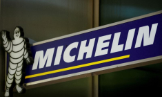 Le logo du fabricant de pneus français Michelin