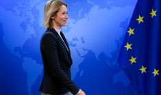 Kaja Kallas, le 17 janvier 2025, à Bruxelles ( AFP / NICOLAS TUCAT )