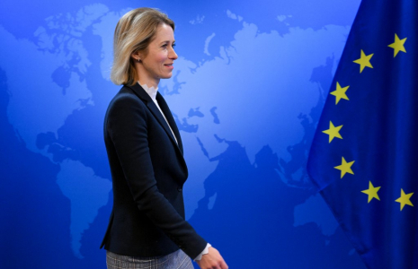 Kaja Kallas, le 17 janvier 2025, à Bruxelles ( AFP / NICOLAS TUCAT )