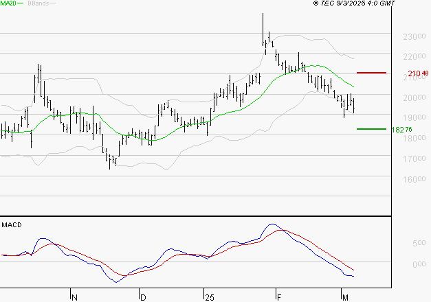 SARTORIUS STEDIM BIOTECH : La tendance baissière peut reprendre