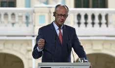 Friedrich Merz à Kiev, en Ukraine, le 10 mai 2025. ( AFP / GENYA SAVILOV )