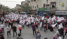 A Ramallah, manifestation du Croissant-Rouge palestinien pour réclamer sa protection