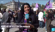 Deux ans après la mort de Mahsa Amini en Iran, marche de soutien en France