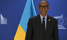 Le président rwandais Paul Kagame, le 9 octobre 2025 au siège de l'UE à Bruxelles (Belgique) ( AFP / Nicolas TUCAT )