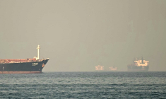 Des tankers dans le détroit d'Ormuz, fin février 2026 (illustration) ( AFP / GIUSEPPE CACACE )