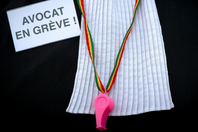 Des avocats ont porté vendredi l'opposition de leur profession au projet de loi du garde des Sceaux sur la justice criminelle ( AFP / Joël SAGET )
