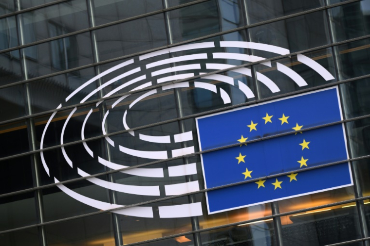Le Parlement européen à Bruxelles, le 24 février 2025 ( AFP / JOHN THYS )