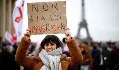 Marche contre la loi sur l'immigration, à Paris
