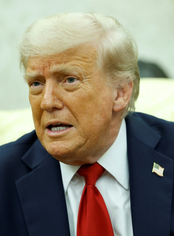 Le président américain Donald Trump, le 14 juillet 2025 à Washington ( GETTY IMAGES NORTH AMERICA / Kevin Dietsch )