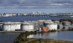 Un terminal pétrolier, à  Saint Petersbourg, en septembre 2025 (illustration) ( AFP / OLGA MALTSEVA )