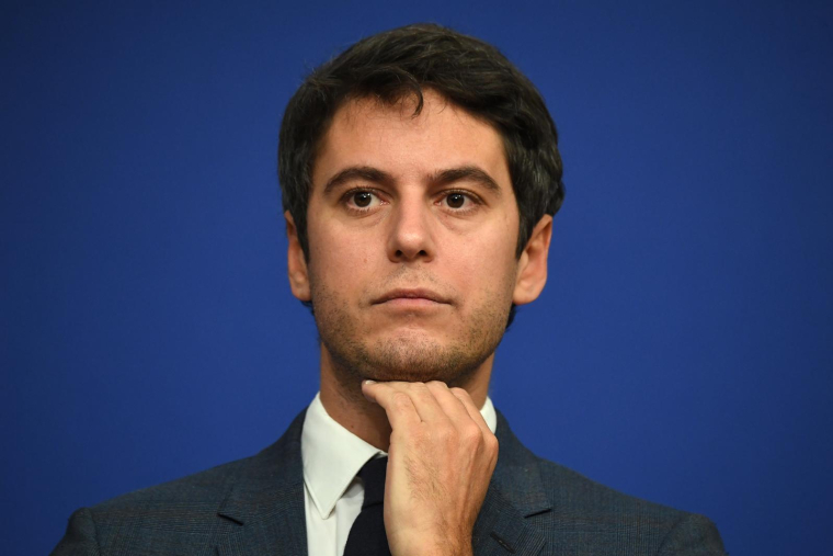 Gabriel Attal, le 4 novembre 2022, à Paris ( AFP / Eric PIERMONT )