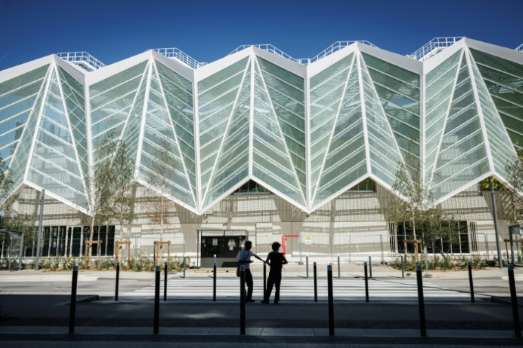 La nouvelle gare Université Paris-Saclay sur la future ligne 18 du métro automatique du Grand Paris Express le 4 septembre 2026 ( AFP / SIMON WOHLFAHRT )
