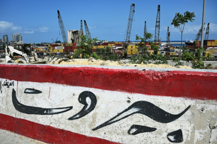Vue des destructions sur le port de Beyrouth, le 1er août 2025 ( AFP / Joseph EID )