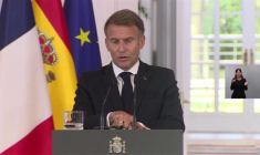 Macron déplore "la violence" dans la campagne qui peut favoriser une "escalade"