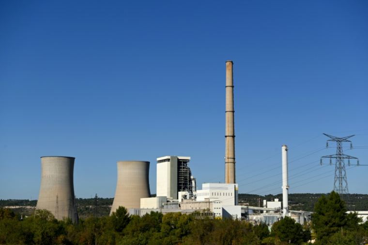 La centrale thermique de Provence, à Gardanne, le 26 octobre 2021 ( AFP / Nicolas TUCAT )