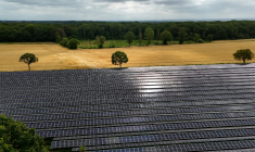 Une ferme solaire à Wadersloh–Liesborn, en Allemagne. ( AFP / INA FASSBENDER )