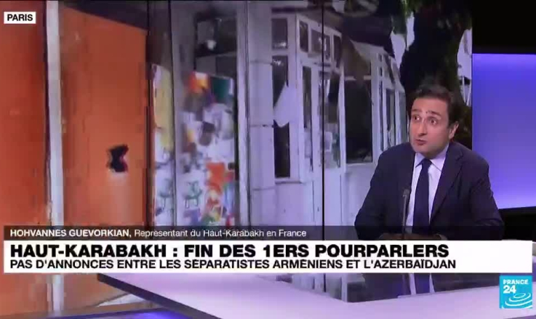 Haut-Karabakh : "Les Azerbaïdjanais n'ont pas déposé les armes", assure le représentant de la province en France