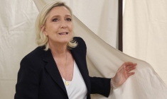 Marine Le Pen à Hénin-Beaumont, le 30 juin 2024. ( AFP / FRANCOIS LO PRESTI )